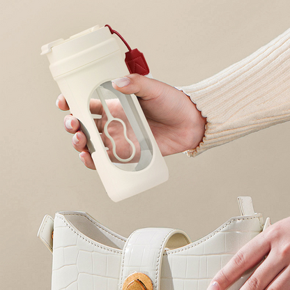 Portable Electric Self-Stirring Mug with Strap