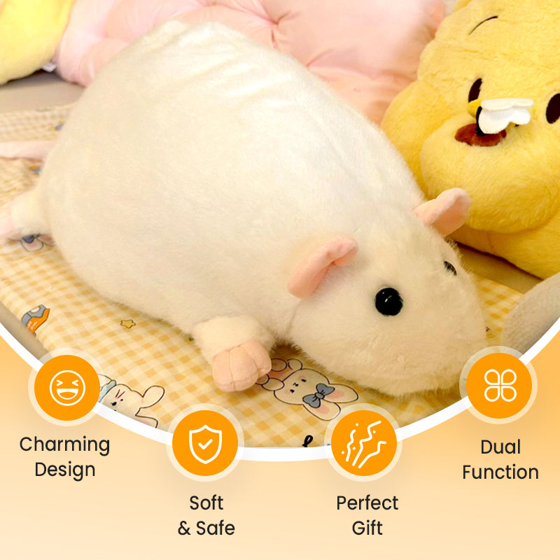 Cute Plush Rat Toy & Pillow
