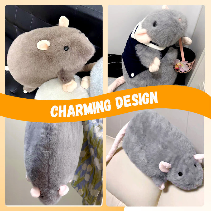 Cute Plush Rat Toy & Pillow