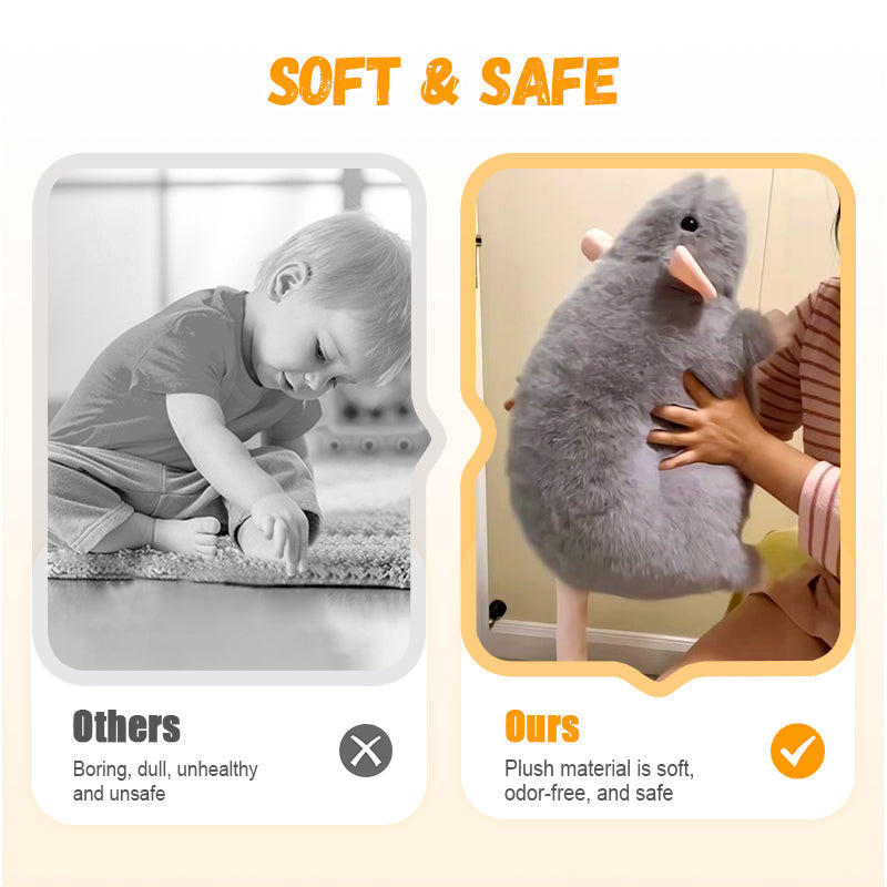 Cute Plush Rat Toy & Pillow